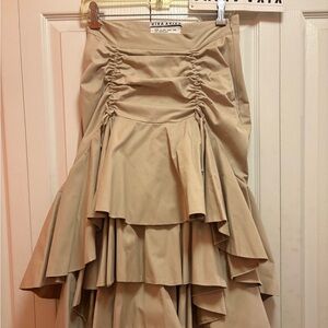 Asymmetrical Tan Skirt